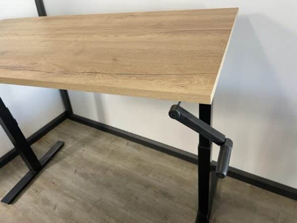 zit sta bureau hand slinger verstelbaar zwart - Afbeelding 5