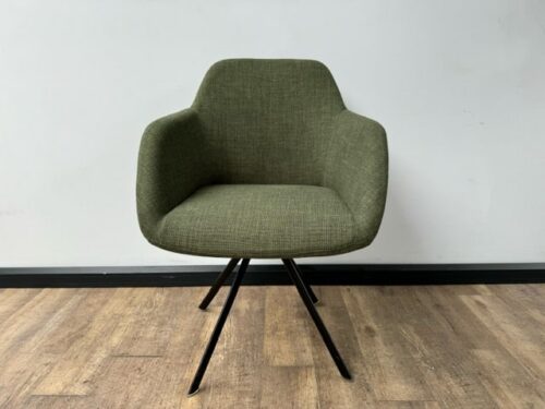 Groene design kuipstoel Markant