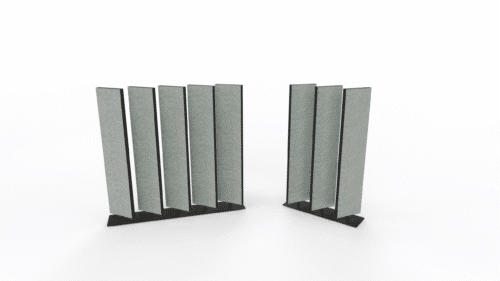 Akoestische roomdivider lamellen