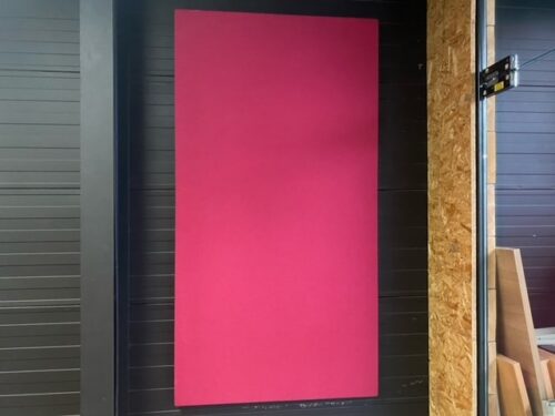 Akoestische magnetisch wandpaneel (roze)