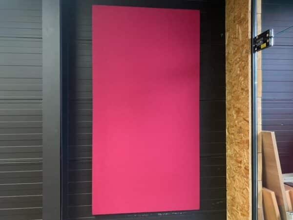Akoestische magnetisch wandpaneel (roze)