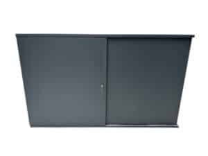 Antracieten schuifdeurkast 100 x 166 x 40 voorraad voordeel