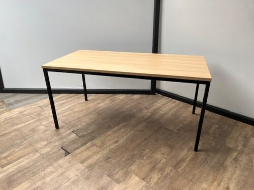 Simpele kantine/vergadertafel – Licht eiken (160)