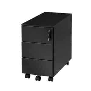 Smalle verrijdbare ladeblok met 3 laden