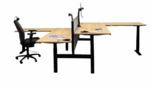 Professional Duo hoek zit sta bureau (180)