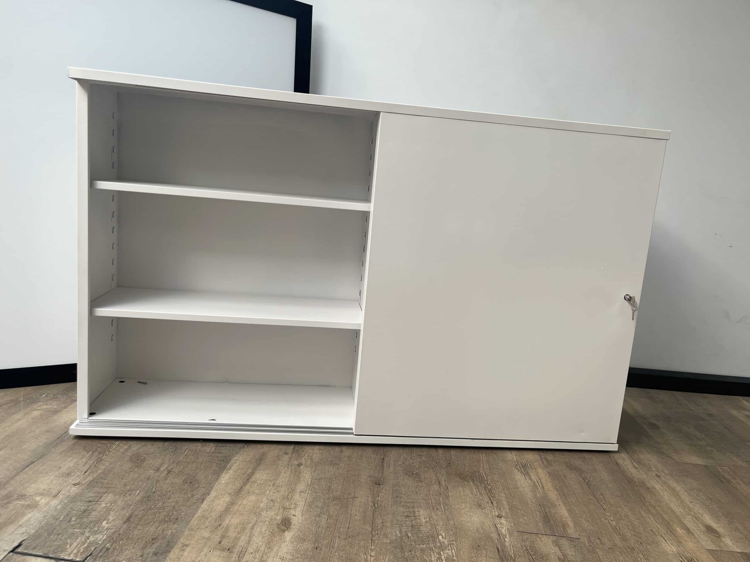 Witte schuifdeurkast 101x166x40